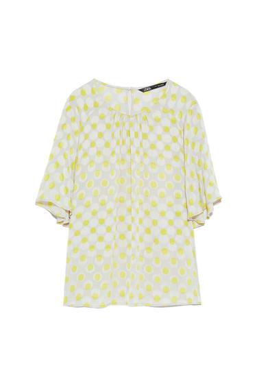 POLKA DOT FLOWING TOP