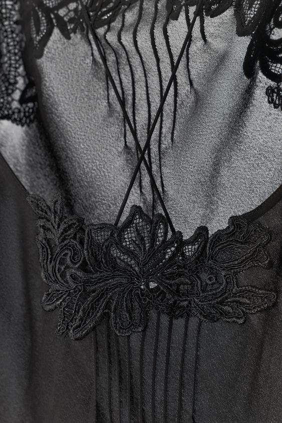 zara black embroidered midi dress NEW ZARA LIMITED EDITION BLACK LONG MIDI FLORAL EMBROIDERED DRESS SIZE S