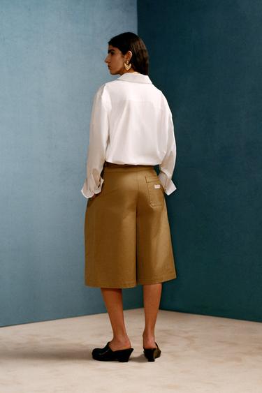 LONG BERMUDA SHORTS WITH DARTS WILLY CHAVARRIA X ZARA - camel by Zara - Image 2
