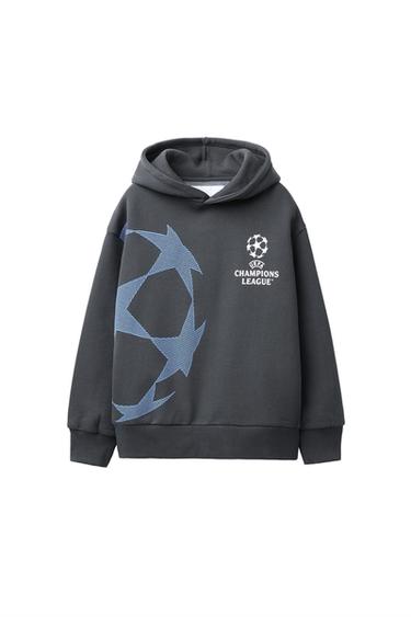 Zara UEFA CHAMPIONS LEAGUE ® HOODIE SWEATSHIRT - Dark anthracite