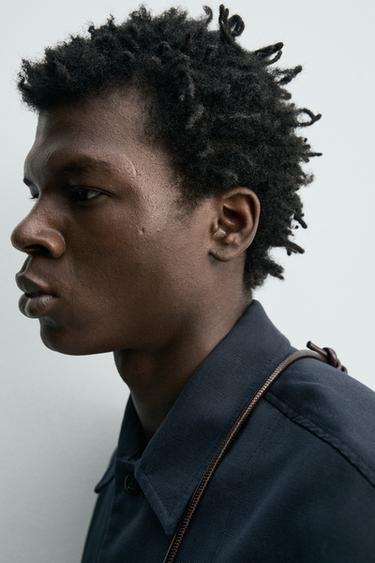 REGULAR FIT OVERSHIRT WITH POCKETS - Dark navy by Zara - Image 4