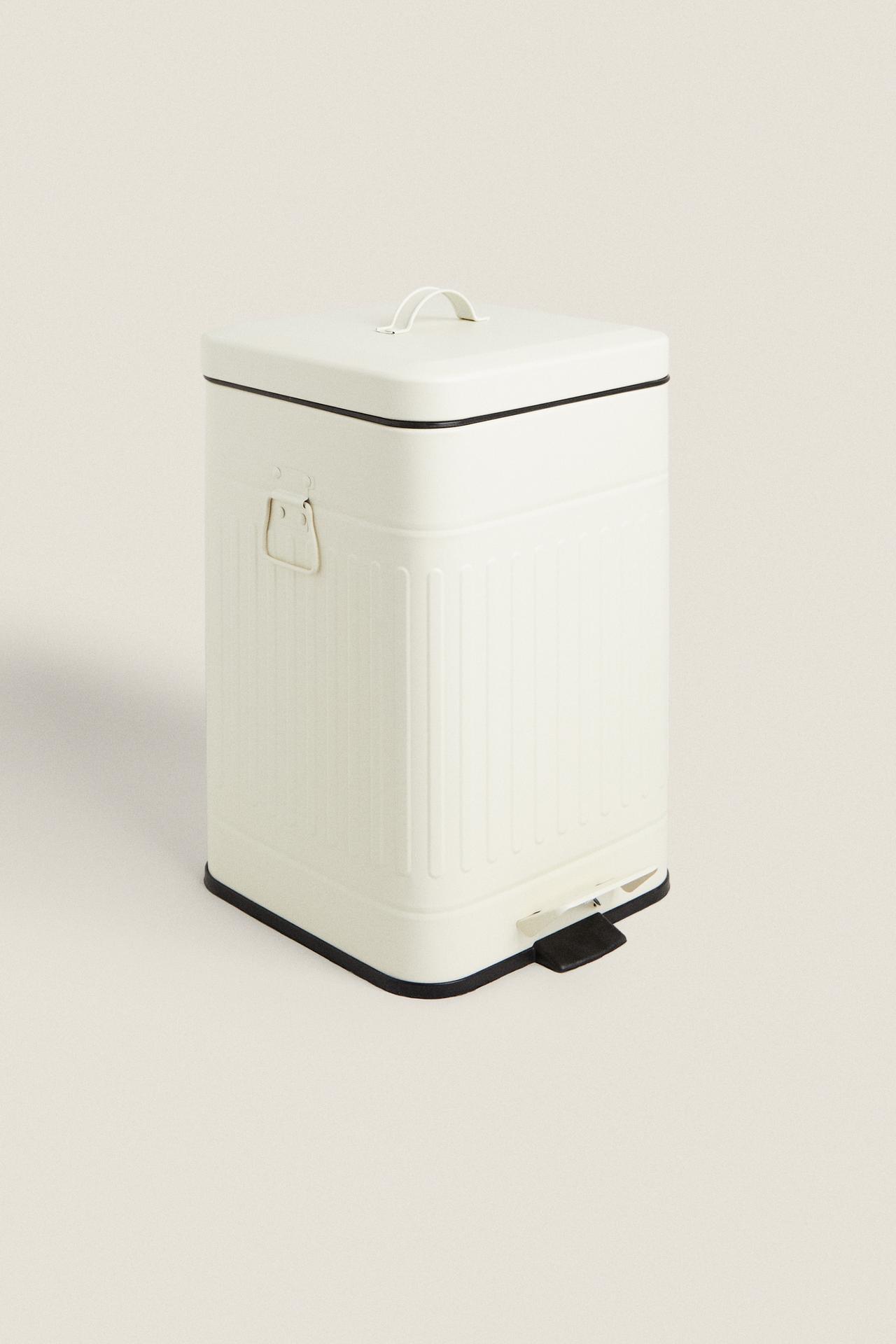 SMALL KITCHEN BIN — Cream