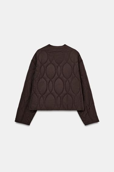 SHORT PADDED JACKET - Brown by Zara