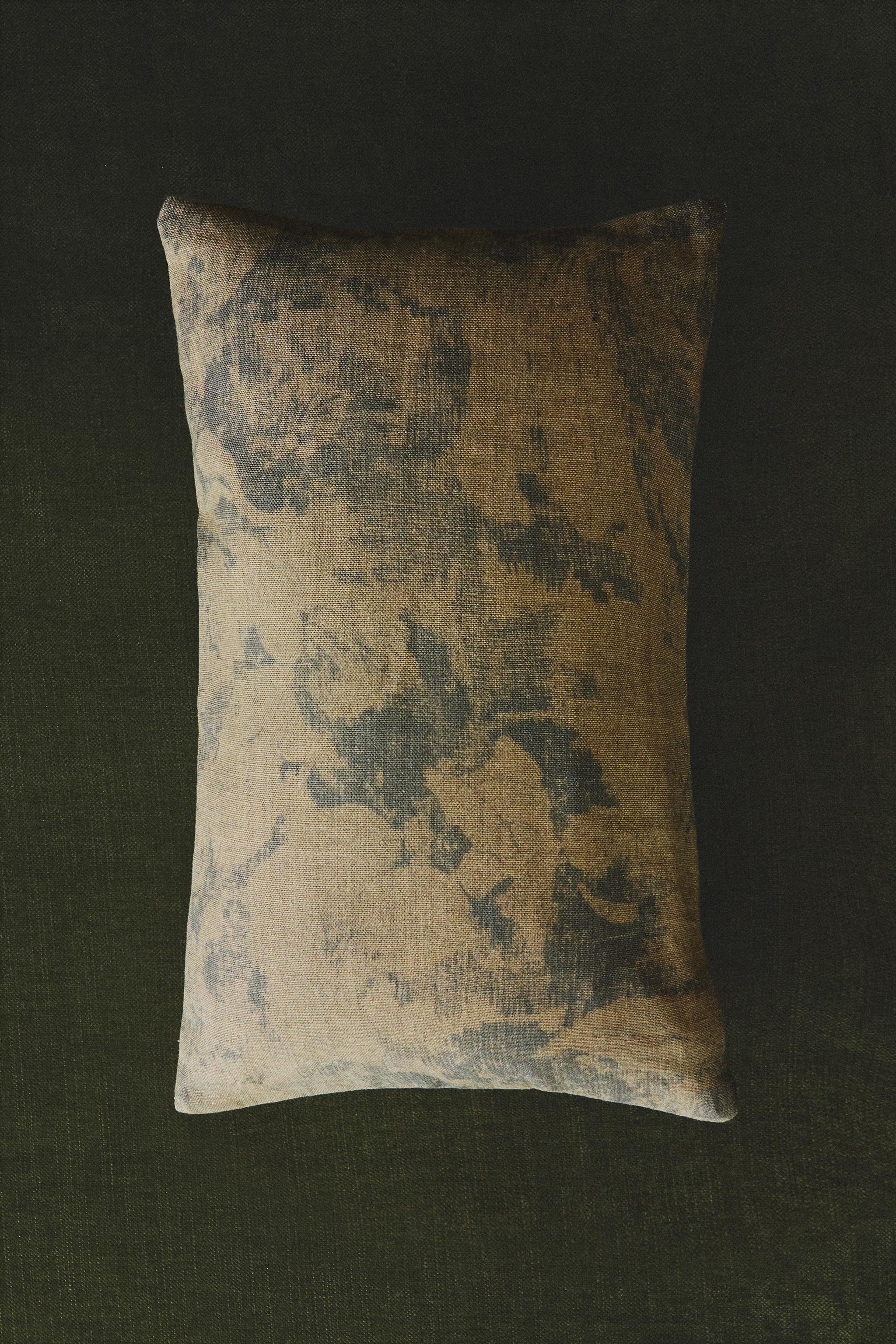 HOUSSE DE COUSSIN IMPRIMÉ POINTE DE PINCEAU