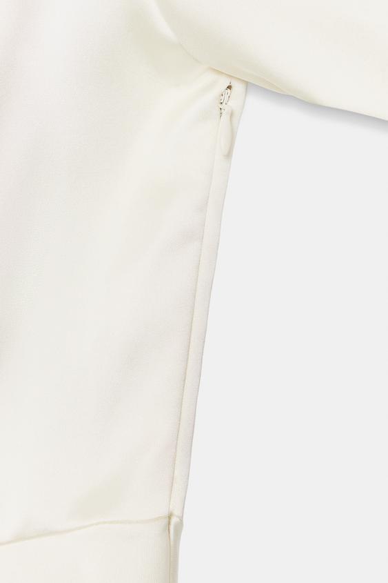 TOP SATINÉ MANCHES BOUFFANTES - Blanc cassé de Zara - Image 7