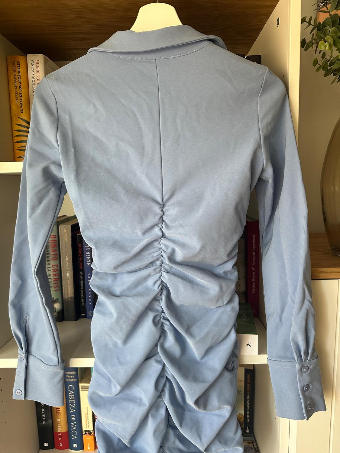 DRAPED SHIRT DRESS - Image 7