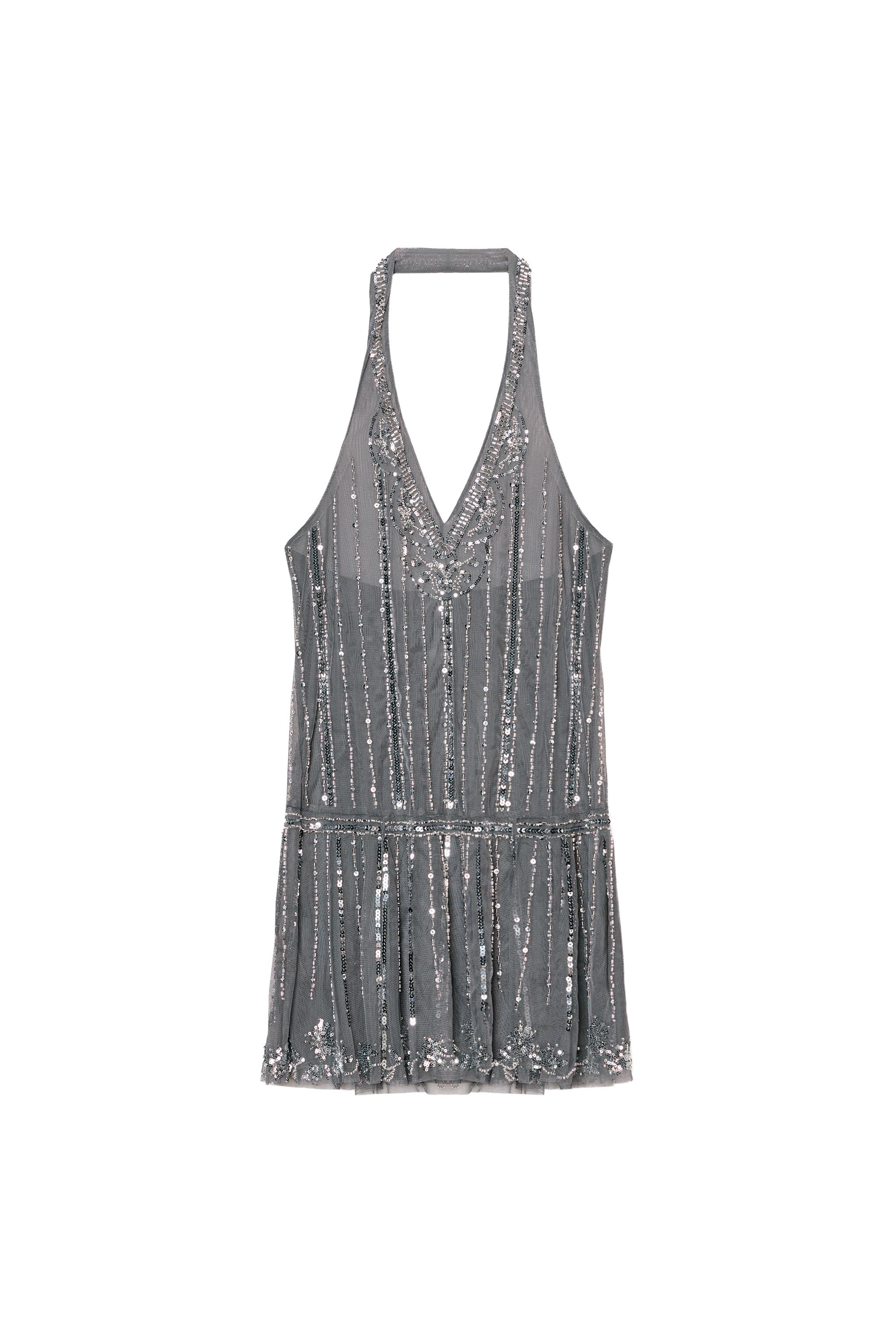 Robe Maxi Zara Noire à Paillettes - Taille S, Neuve Avec étiquettes, Parfaite Pour Soirée