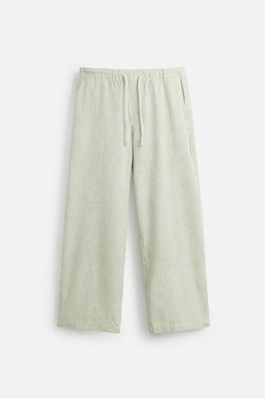 PANTALÓN BAGGY FIT RAYAS - rayas de Zara