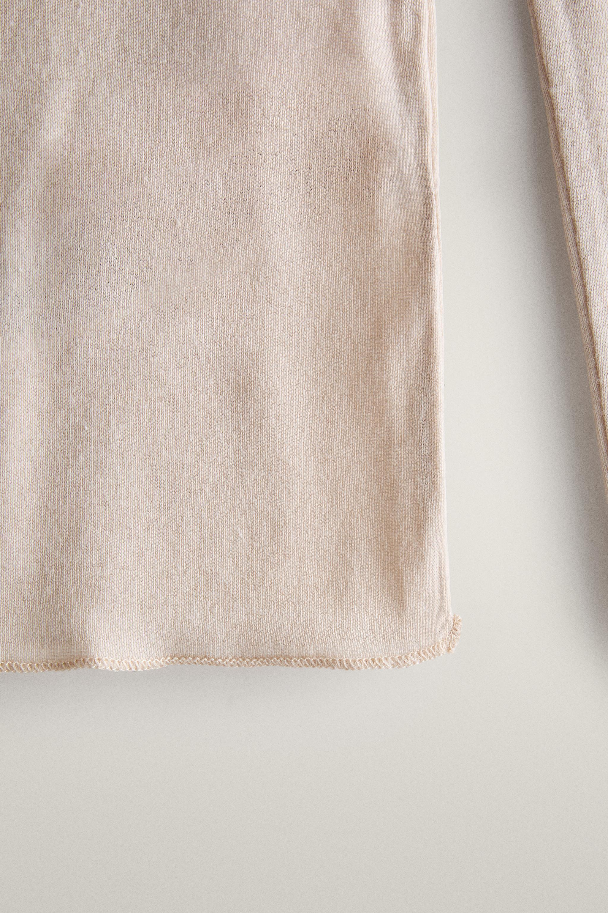 FINE LONG-SLEEVE COTTON T-SHIRT