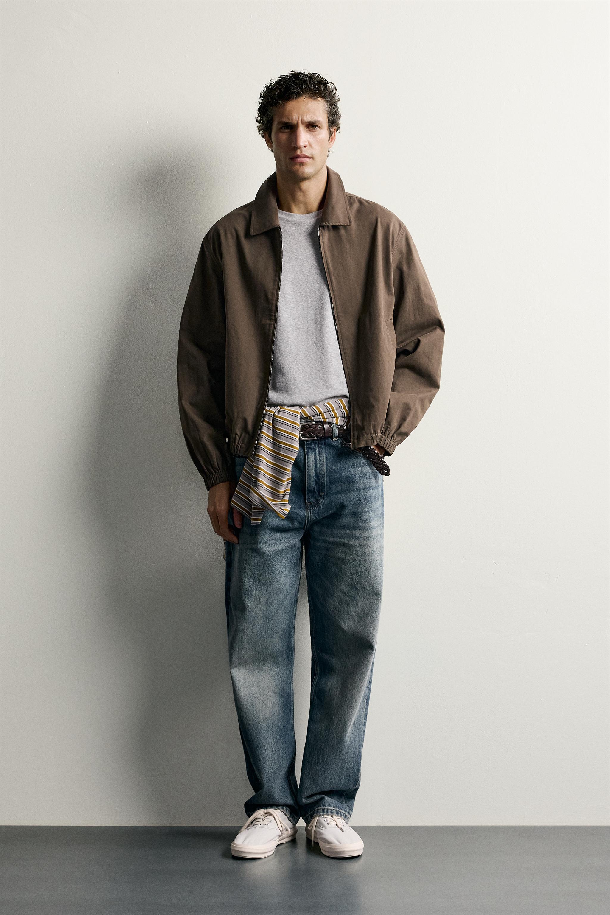CITYSHOP THROUGH JQ シャツ LIGHTWEIGHT COTTON-LYOCELL JACKET - Brown | ZARA United States