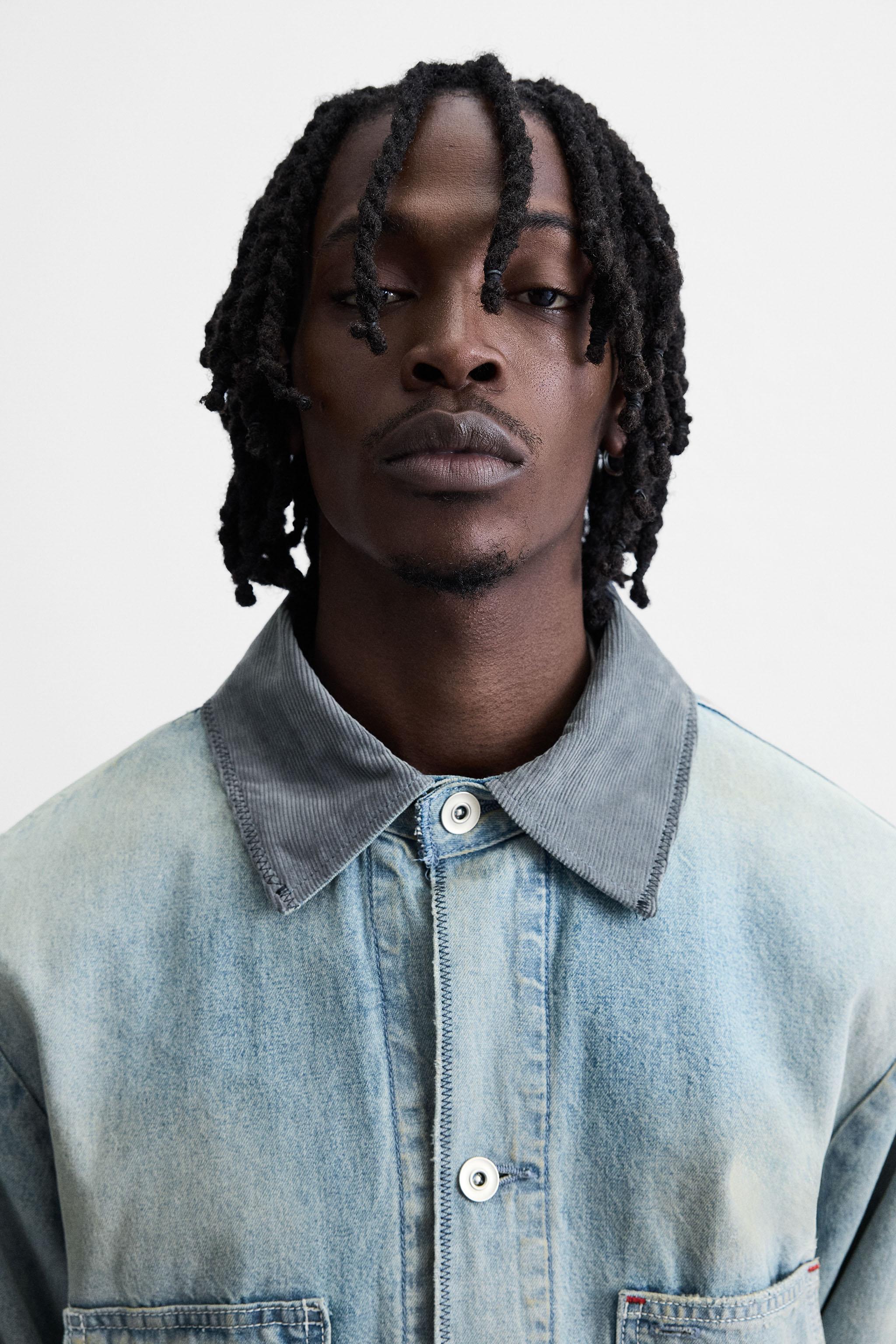 VINTAGE WASHED DENIM OVERSHIRT - Light blue | ZARA United States