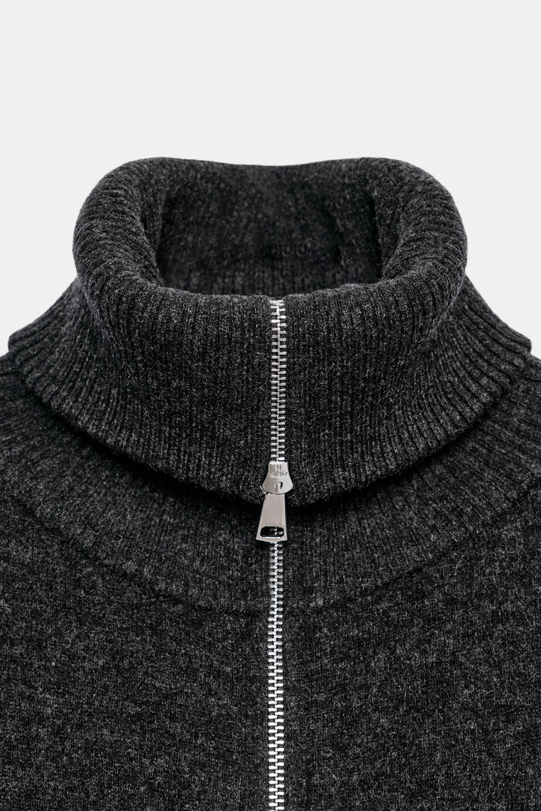BLOUSON BOMBER 96% LAINE À ZIP