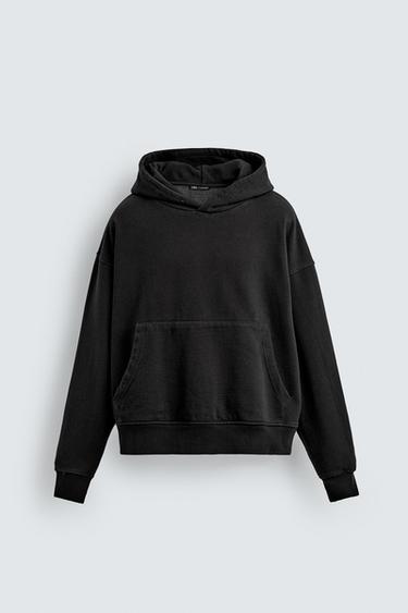 SUDADERA ESTAMPADO COMBINADO - Negro de Zara