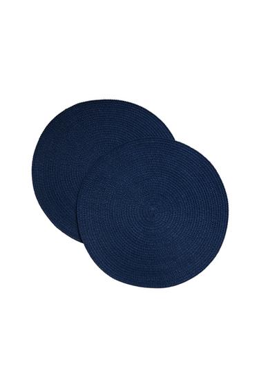 PACK OF PAPER PLACEMATS (PACK OF 2) - Ink blue by Zara