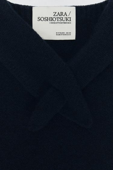 FAUX-COL EN MAILLE LAINE SOSHIOTSUKI x ZARA - Bleu de Zara - Image 4