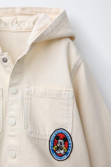 MICKEY MOUSE © DISNEY TWILL PATCH OVERSHIRT - Ecru by Zara - Image 2