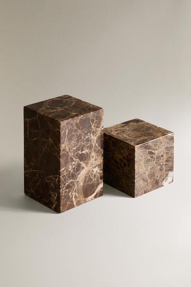 MARBLE BOOKEND — Brown 2