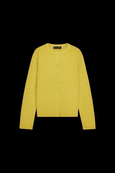 BASIS-STRICKJACKE - Pastellgrün von Zara