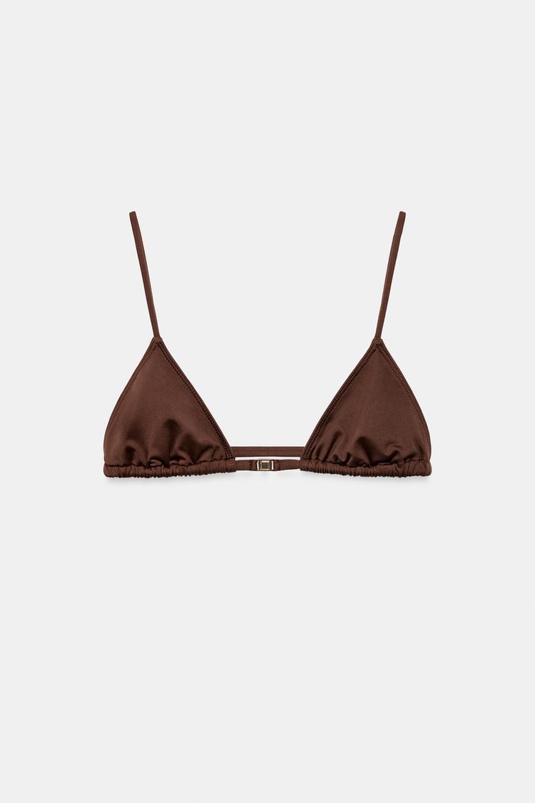 PLAIN TRIANGLE BIKINI TOP