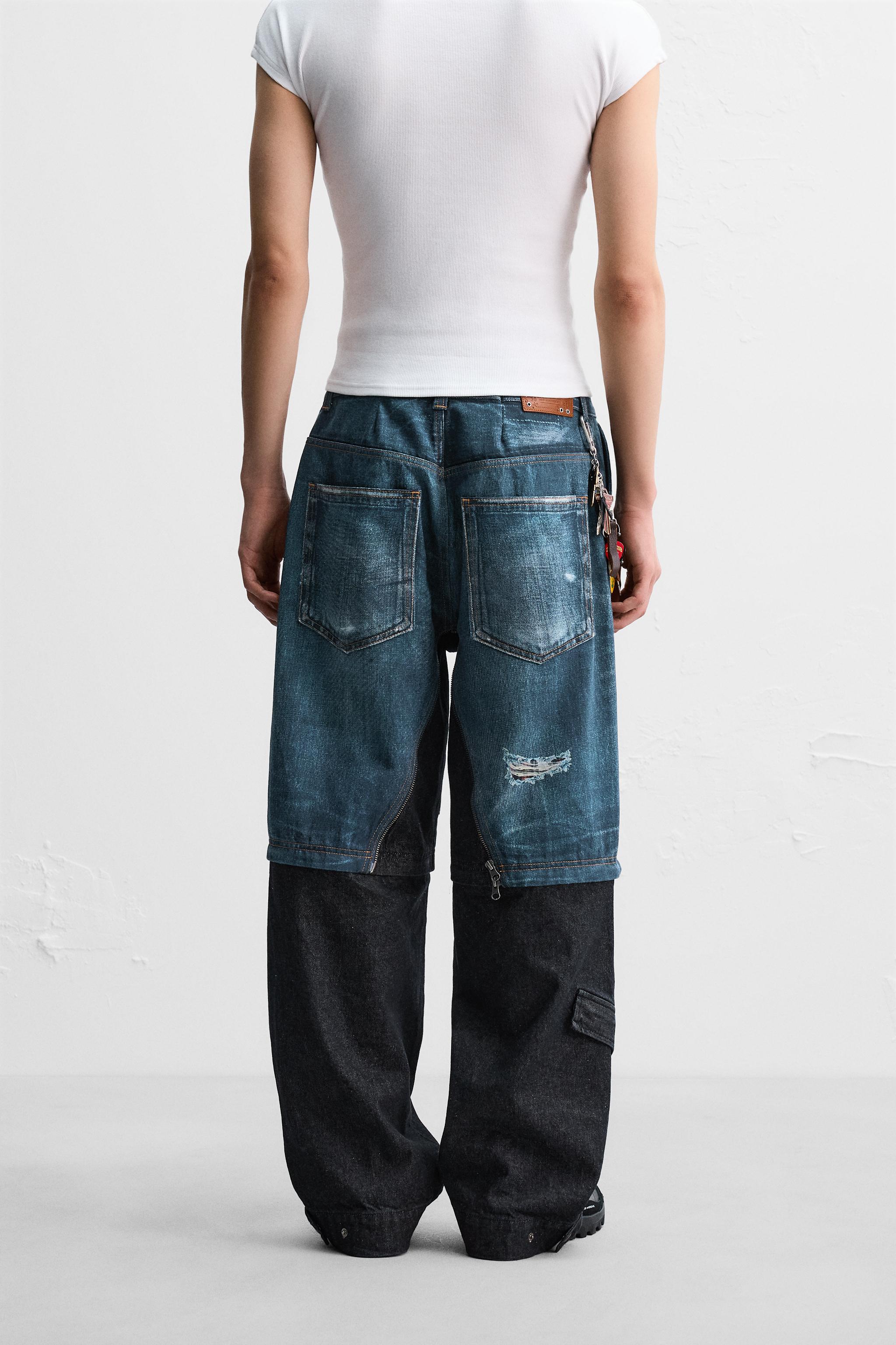 ANDERSSON BELL X ZARA DETACHABLE LAYERED JEANS - Mid-blue | ZARA ANDERSSON BELL X ZARA DETACHABLE LAYERED JEANS - Mid-blue | ZARA