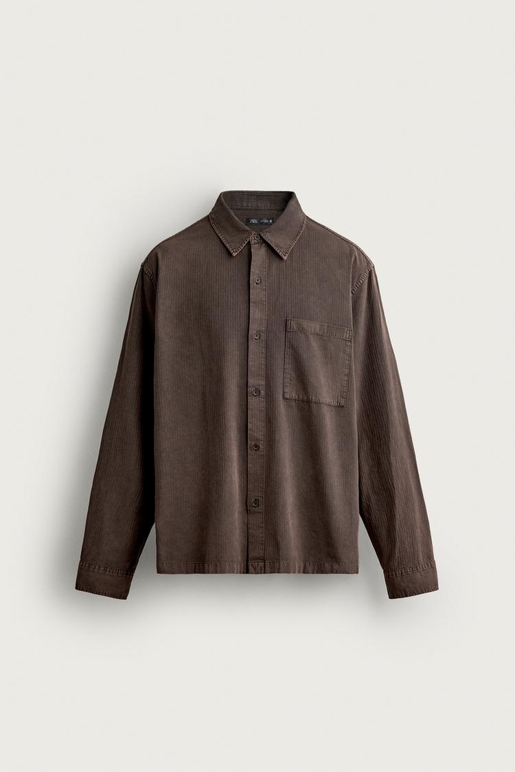 WASHED STRIPED SHIRT