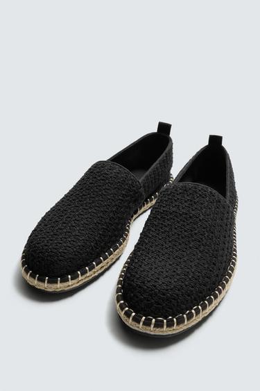 KNITTED FABRIC ESPADRILLES - Black by Zara - Image 4