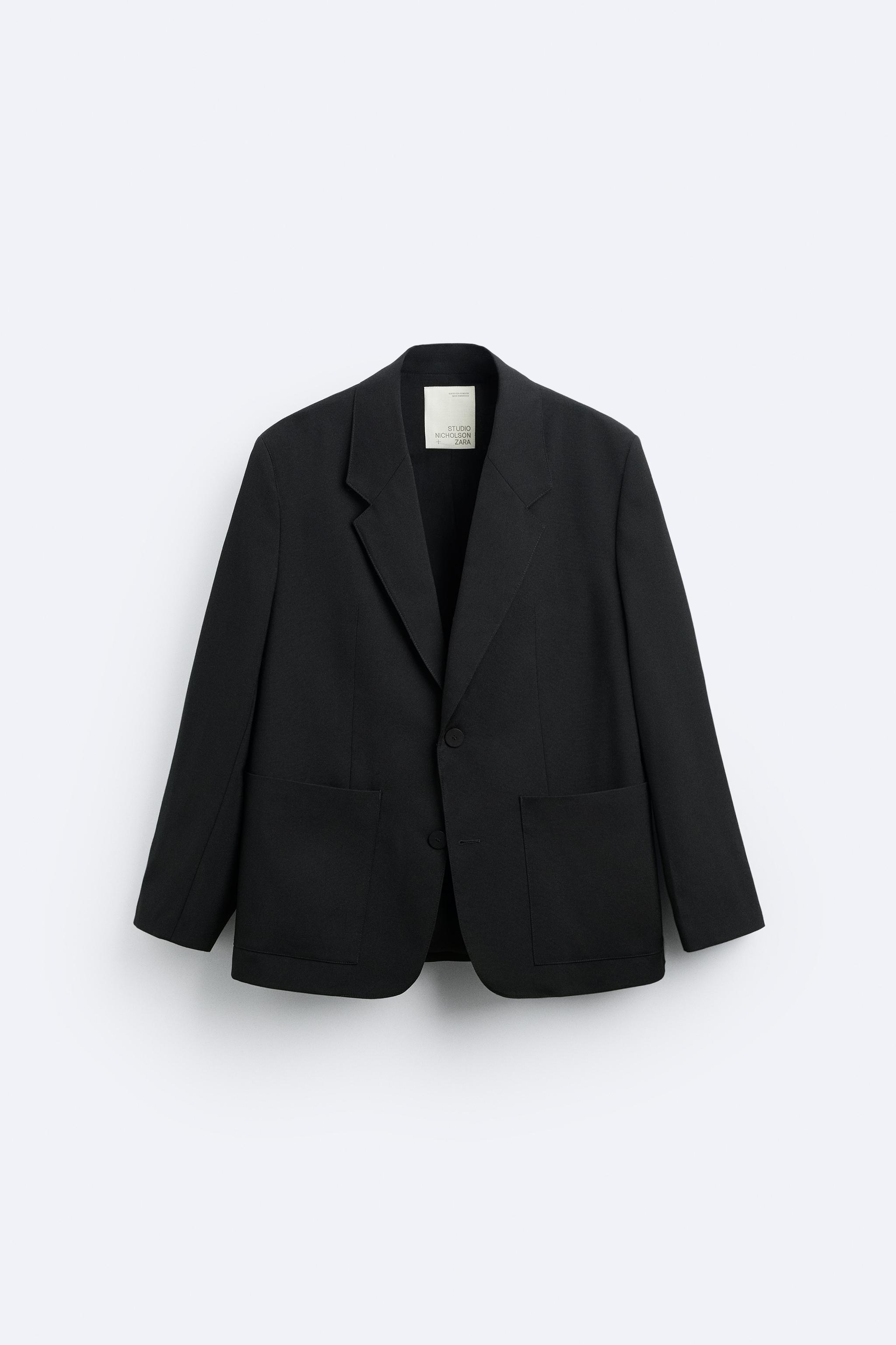 Zara store jersey blazer