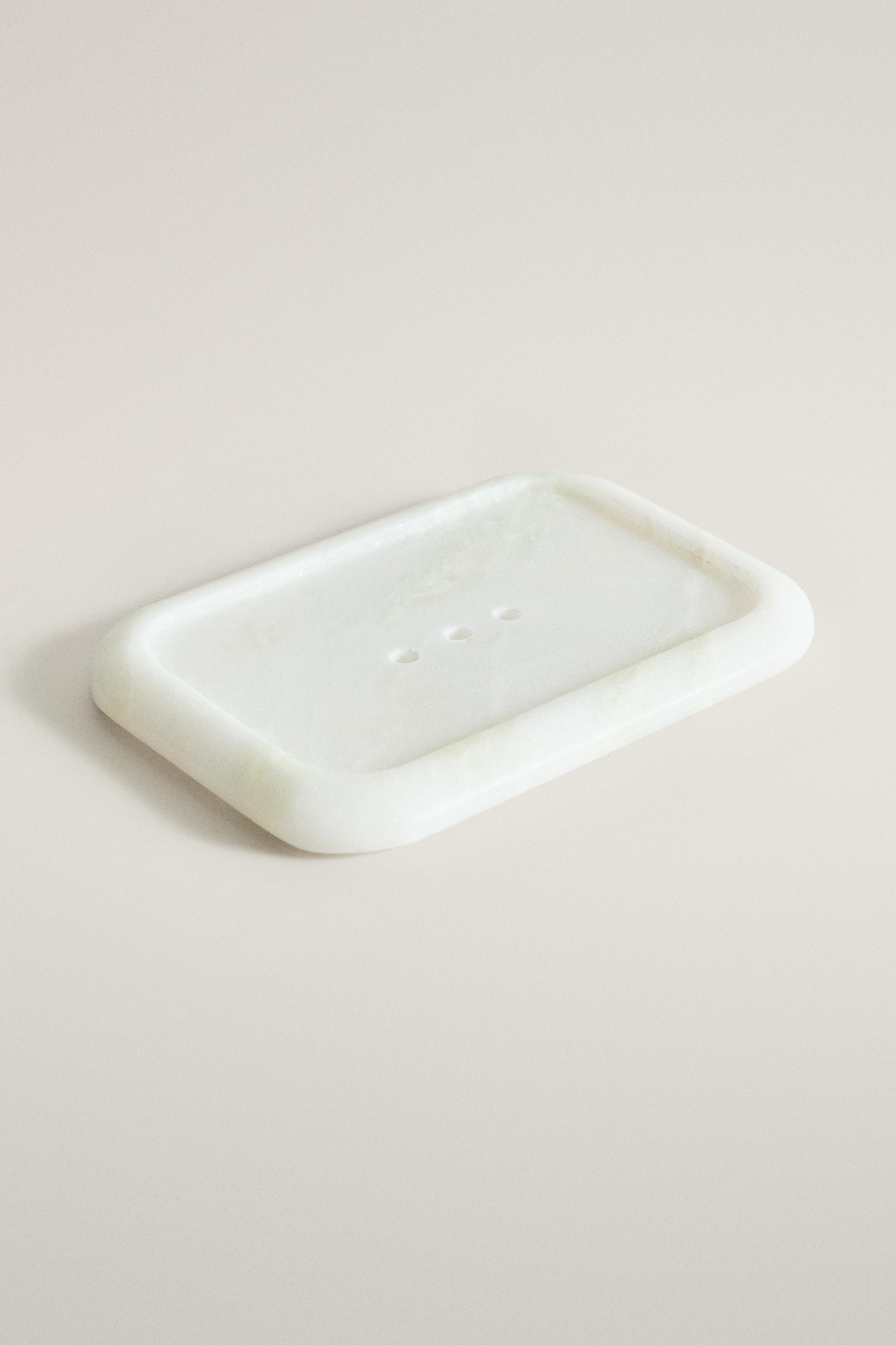 PORTE-SAVON MARBRE BLANC