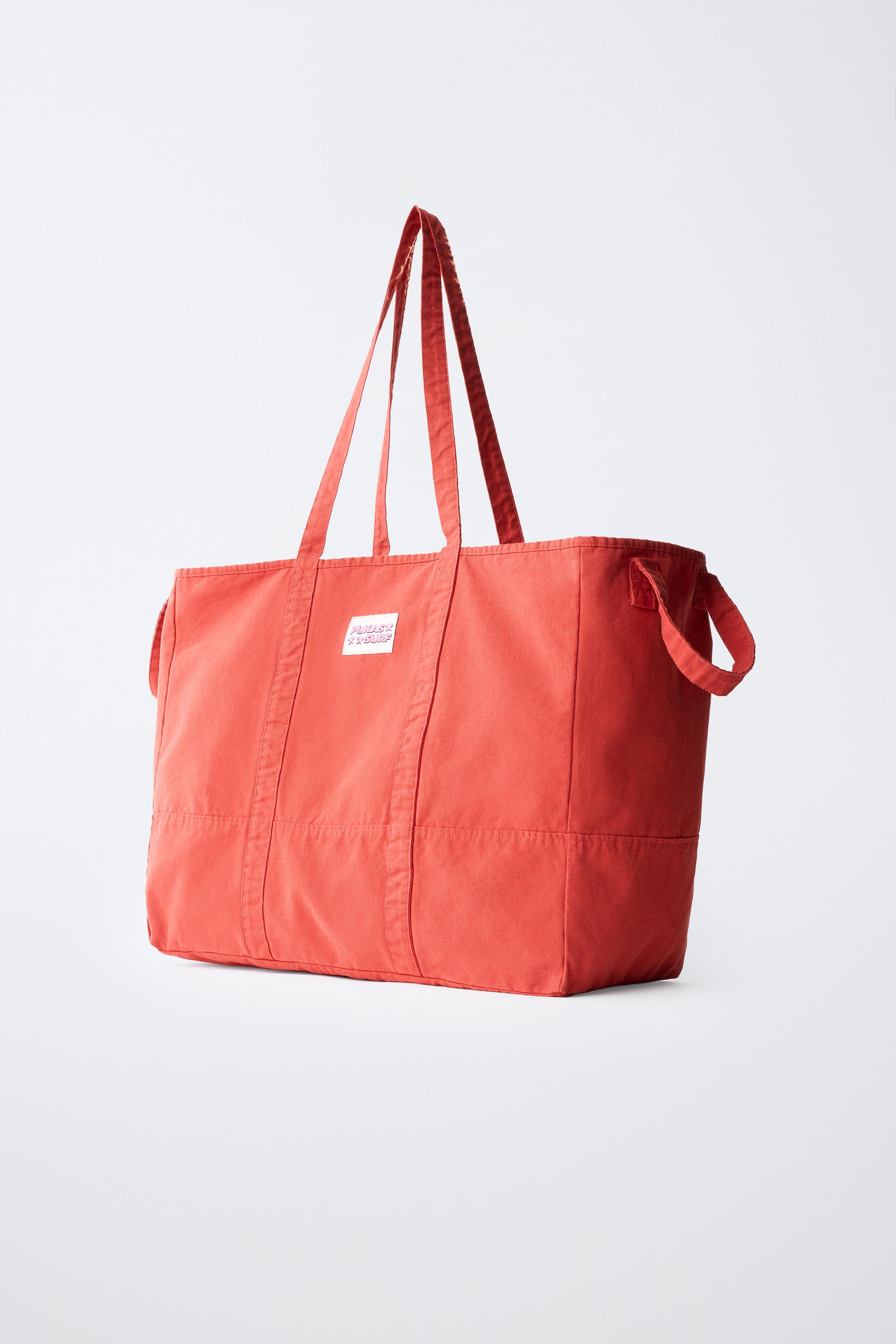 PUKAS SURF TOTE BAG — Red (alternate view)