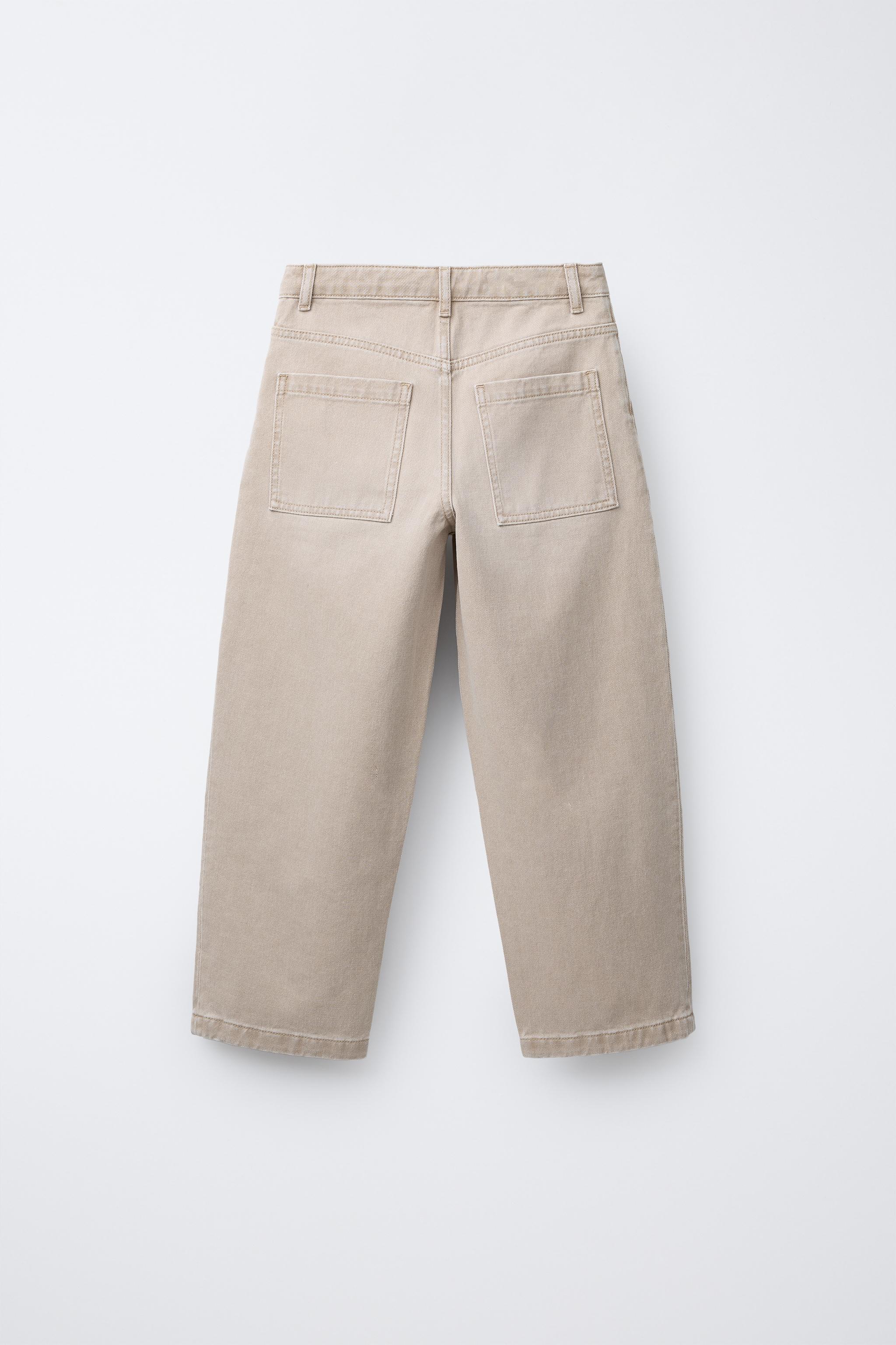 LOOSE FIT デニムパンツ - サンド | ZARA Japan / 日本