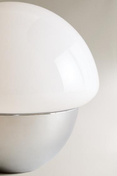 LARGE OVAL TABLE LAMP - Silver by Zara - Image 2