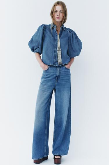 JEANSBLUSE DER ZW COLLECTION - Blau von Zara - Bild 0
