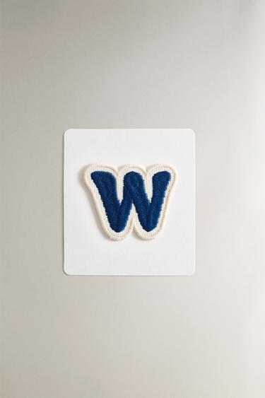 THERMO-ADHESIVE LETTER W PATCH - Blue by Zara - Image 0