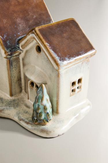 CHRISTMAS PINE TREE HOUSE DECORATION WITH LIGHT - Brown by Zara - Image 2