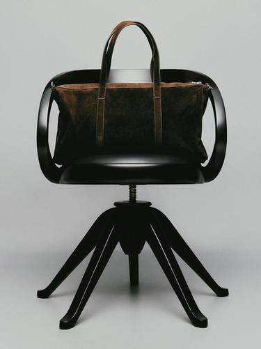 Zara Suede leather travel bag - Brown