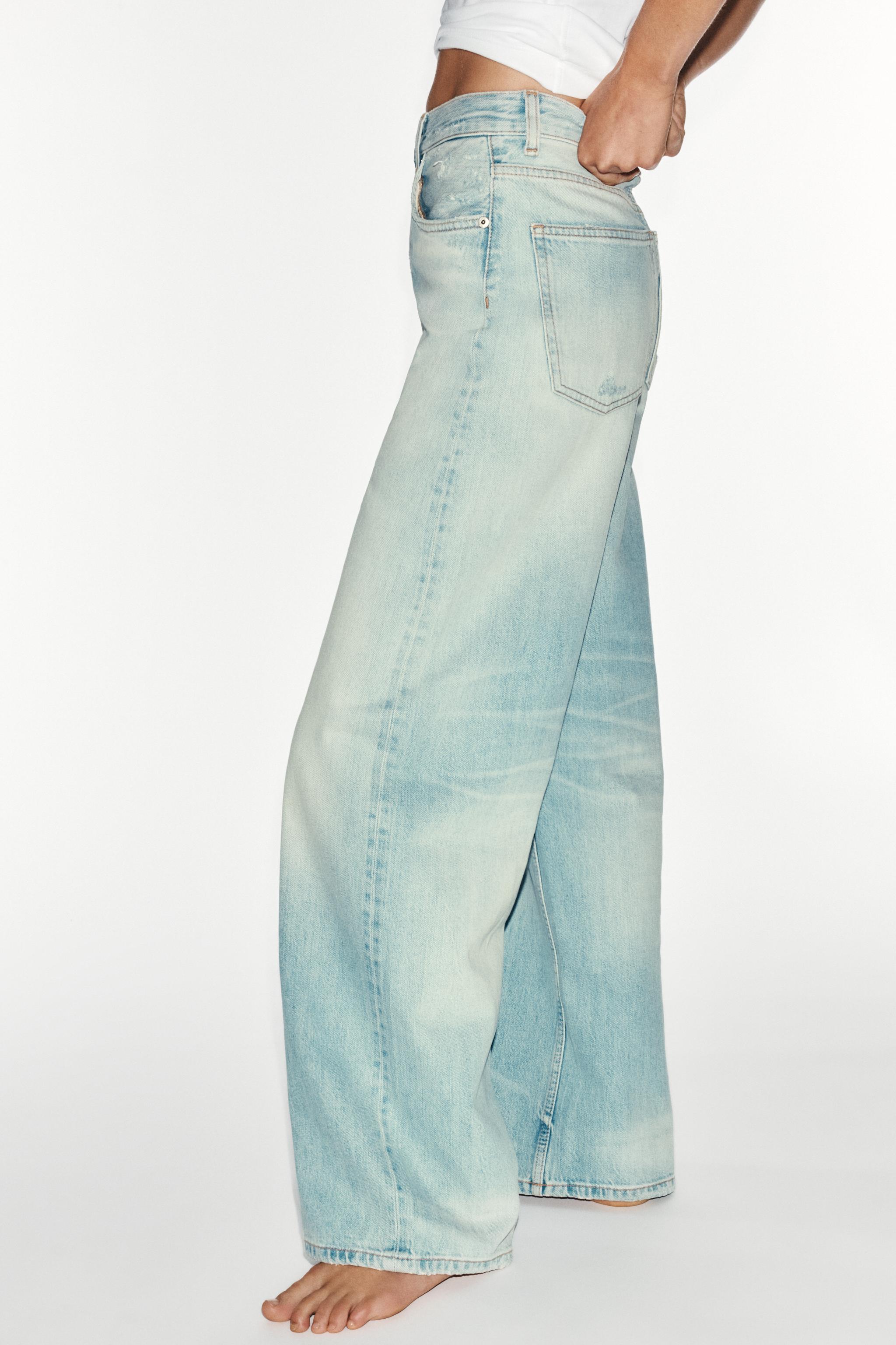 TRF EXTRA WIDE LEG HIGH RISE JEANS