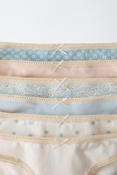 AGES 2-6/ PACK OF SIX DAISY BRIEFS - Multicoloured by Zara - Image 1