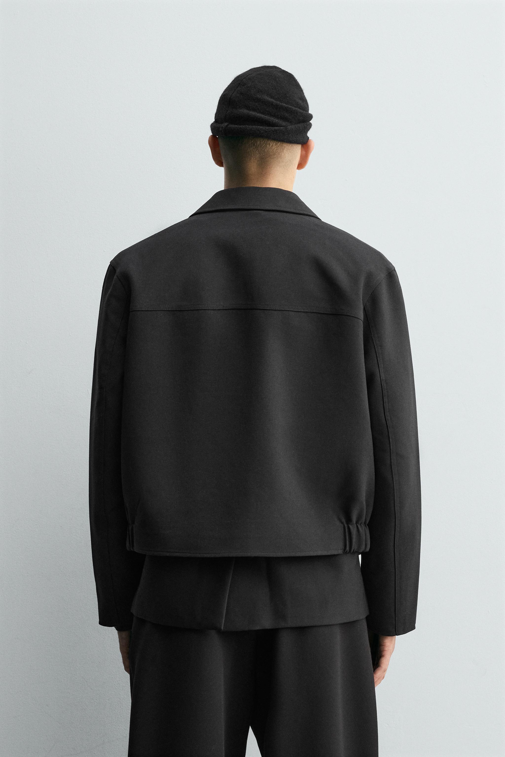 Shop Zara CROPPED FIT JACKET at Beverly Center in Los Angeles, CA