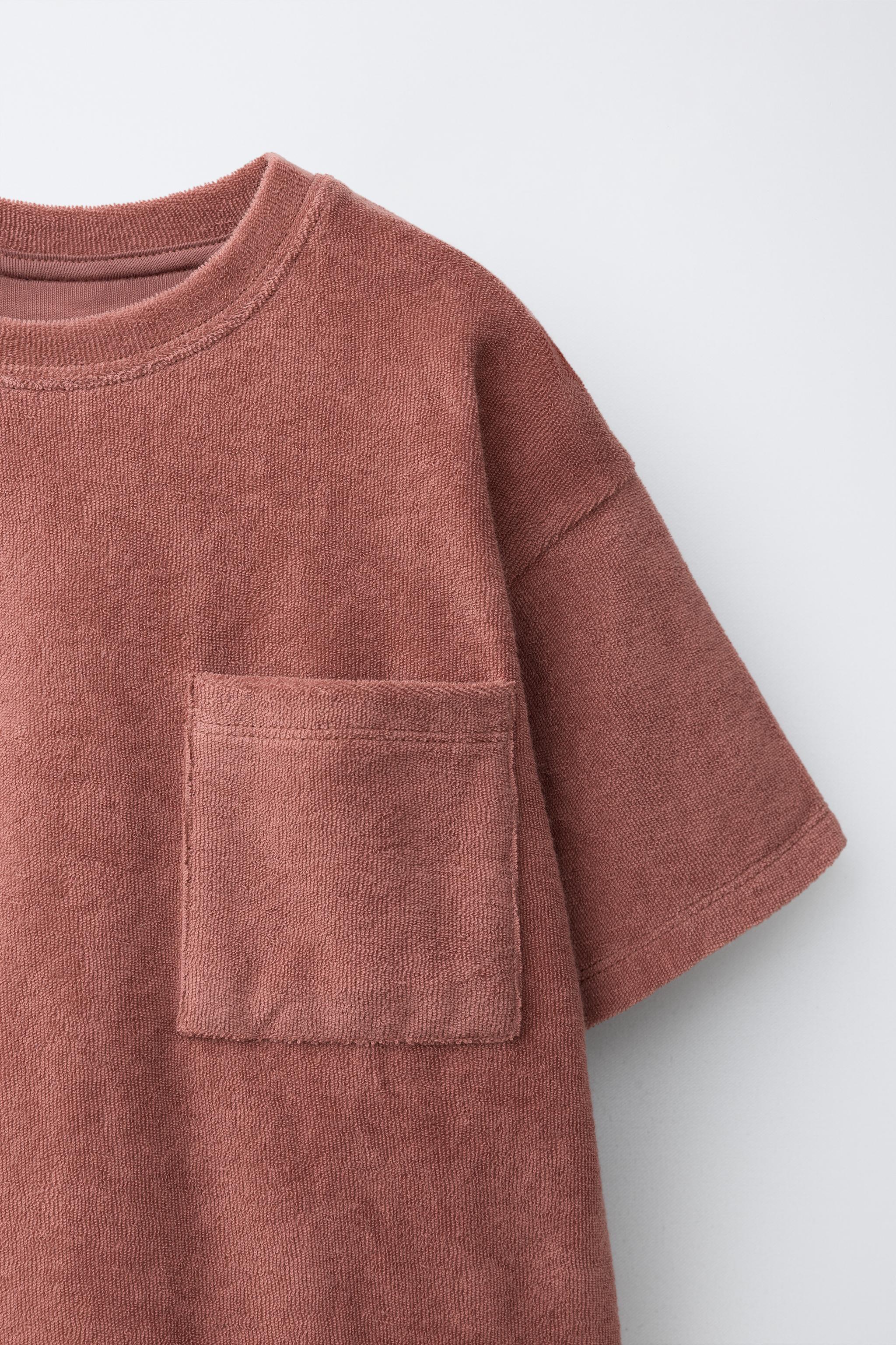 ENSEMBLE T-SHIRT POCHE ET BERMUDA EFFET ÉPONGE