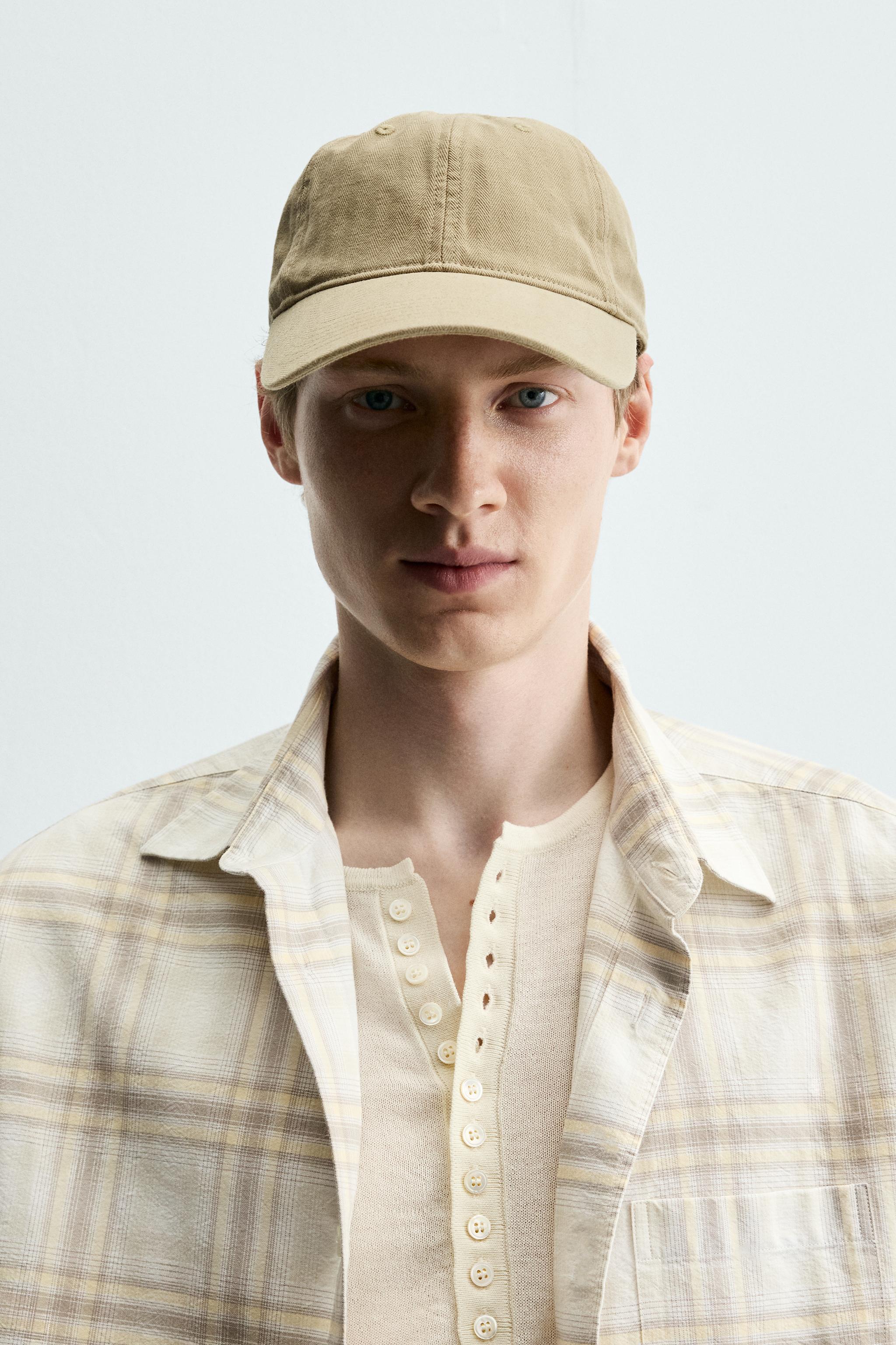 HERRINGBONE COTTON CAP