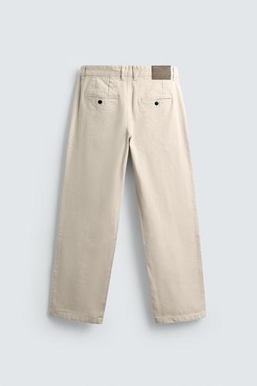 PANTALON CHINO STRAIGHT FIT - Écru de Zara - Image 6