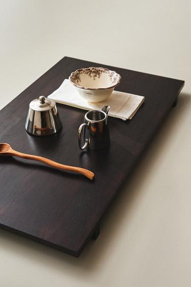 RECTANGULAR WOODEN CHOPPING BOARD - Dark brown by Zara - Image 5