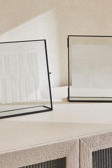 RECTANGULAR STRUCTURE PHOTO FRAME - Black by Zara