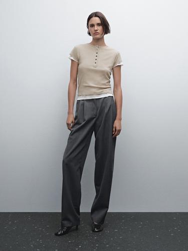 Camiseta panadera doble algodón - Piedra de Zara - Imagen 0