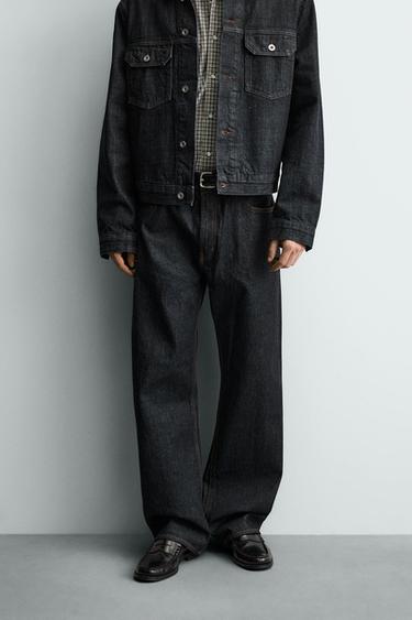 JEANS LOOSE FIT - نيلي الخاص بـ Zara