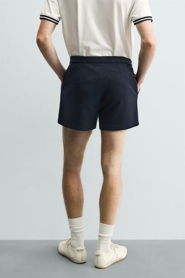RETRO PIQUÉ SHORTS - Navy blue by Zara - Image 2