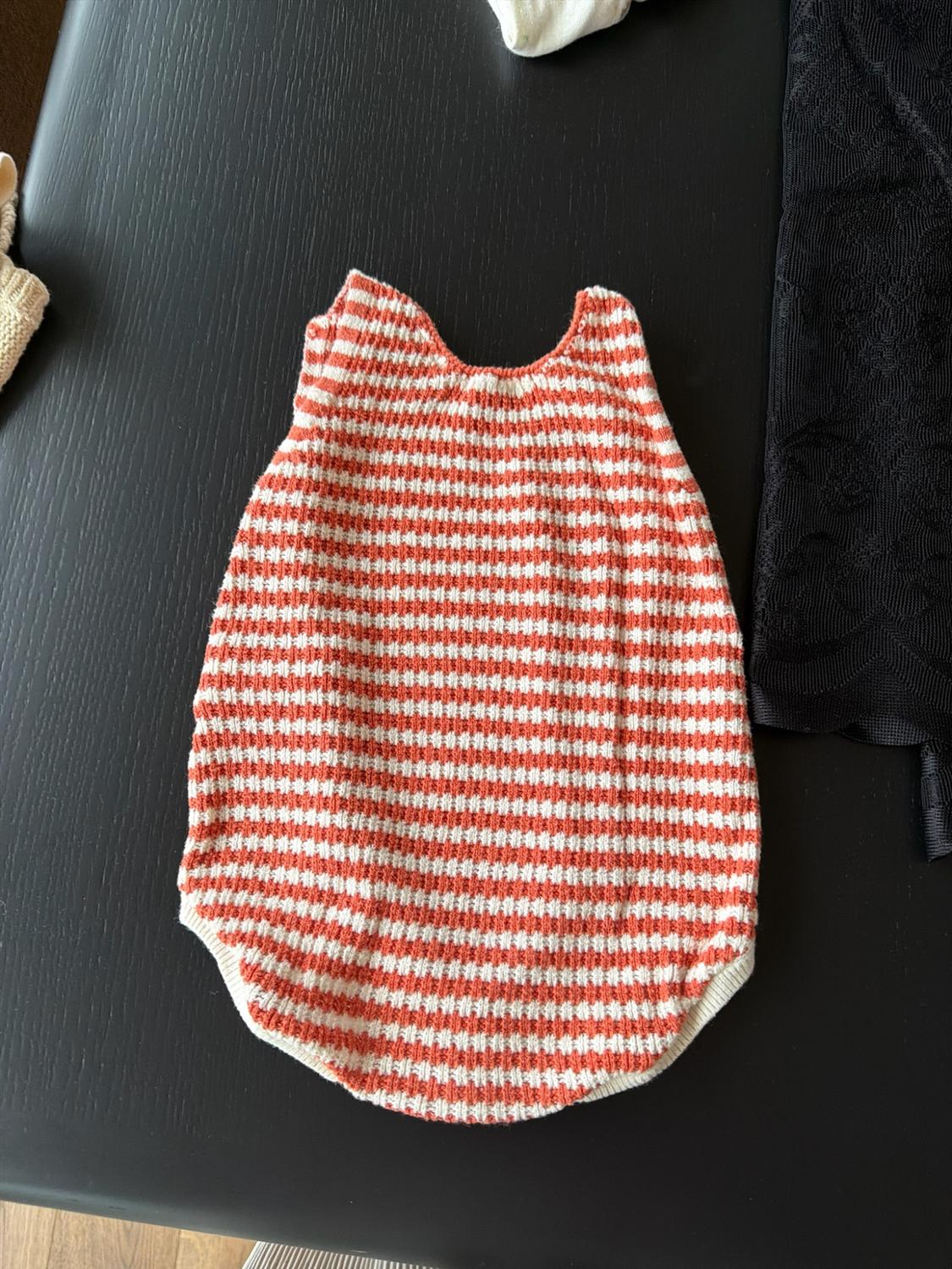 EMBROIDERED FISH STRIPED KNIT ROMPER - Image 8