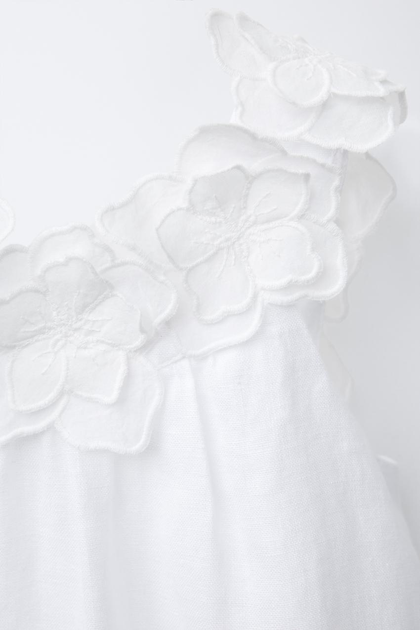 LINEN FLORAL DRESS