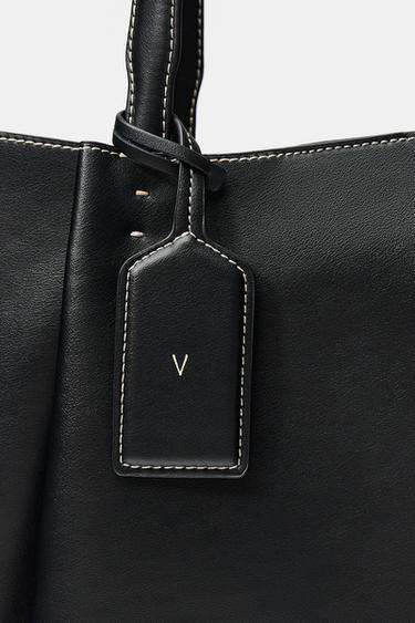 SAC SHOPPER AVEC PINCE - Noir de Zara - Image 11