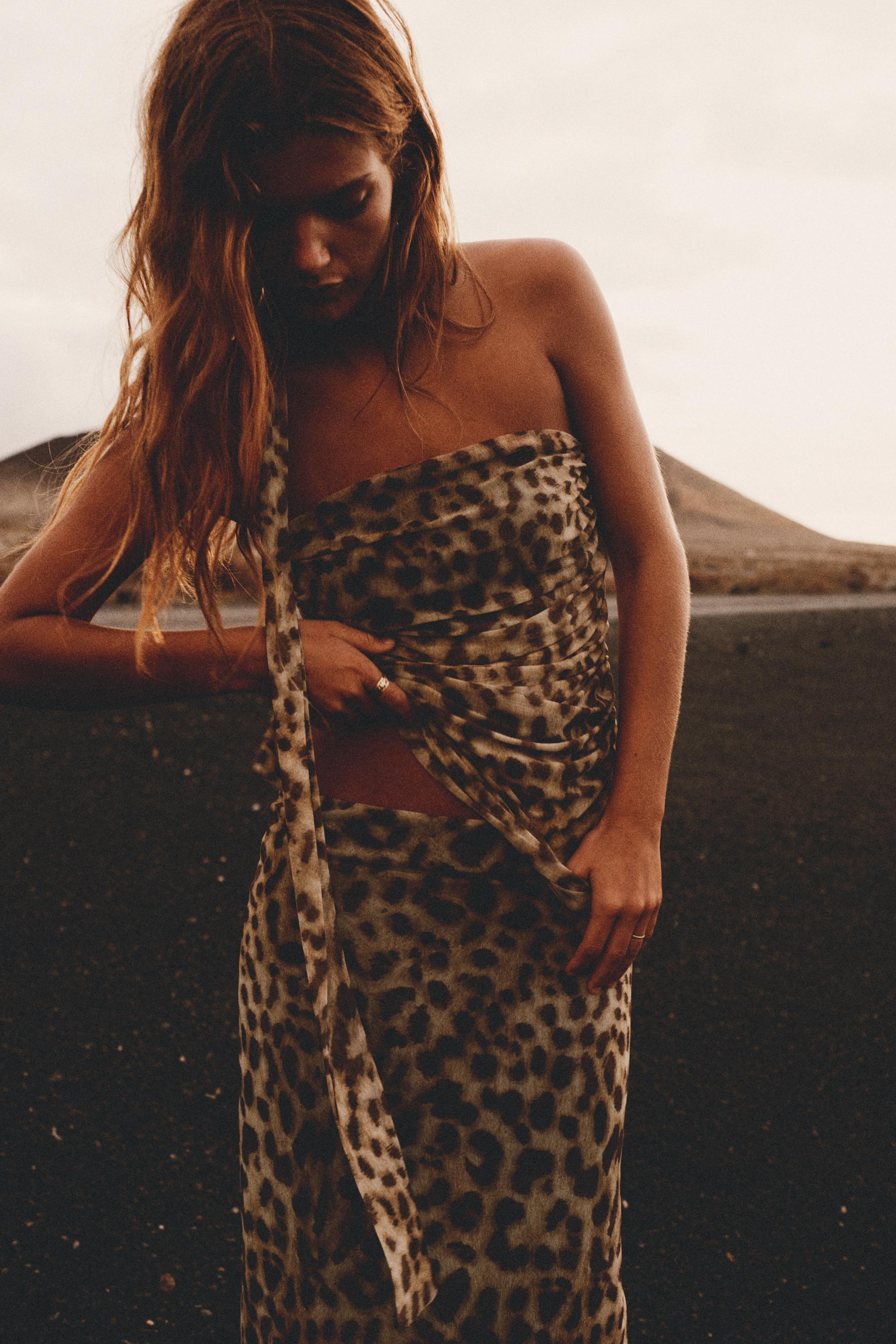 Leopard maxi skirt youth best sale